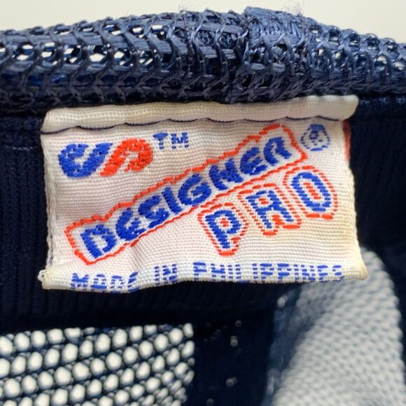 Vintage Strohs Beer Trucker Hat Baseball Cap 80s 90s Brewery Blue Mesh Snapback - Picture 7 of 8